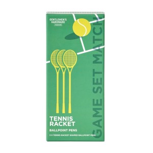 GEN920UK Tennis Racket Ballpoint Pens Set of 3 